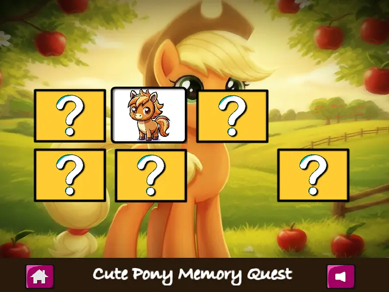 Cute Pony Memory Quest