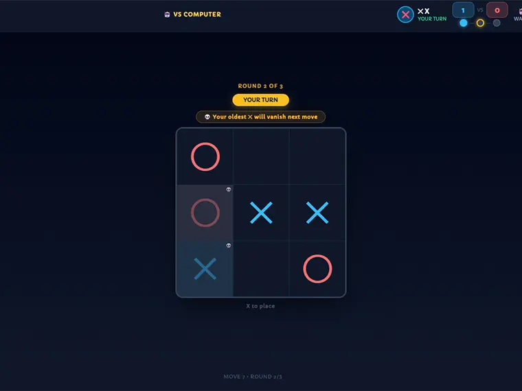 Play Twisted Tic-Tac-Toe with Friends